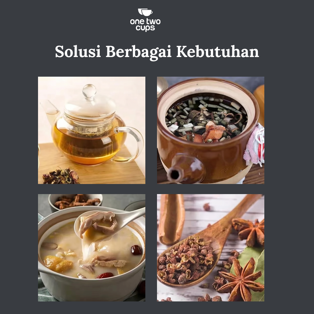 One Two Cups Kantong Teh Celup Kain Saringan Tea Bag Disposable 100PCS - M100 - Gambar 5