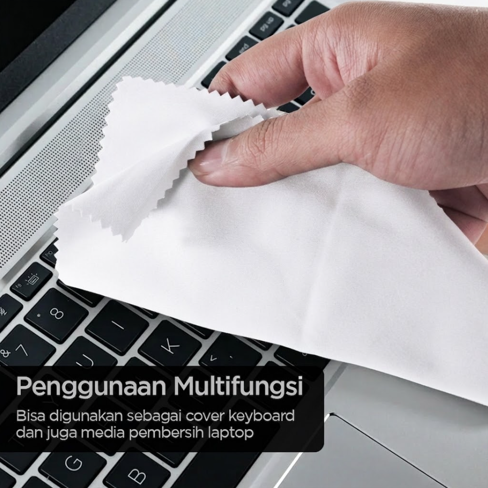 TaffGO Kain Keyboard Laptop Cover Lap Cleaning Cloth Microfiber - E-02 - Gambar 2