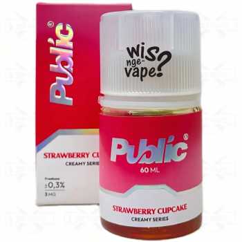 Public Strawberry Cupcake 60ml - Freebase Liquid by Public