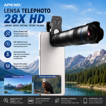 APEXEL Lensa Tele Smartphone Monocular Telephoto 28X HD - APL-JS28X