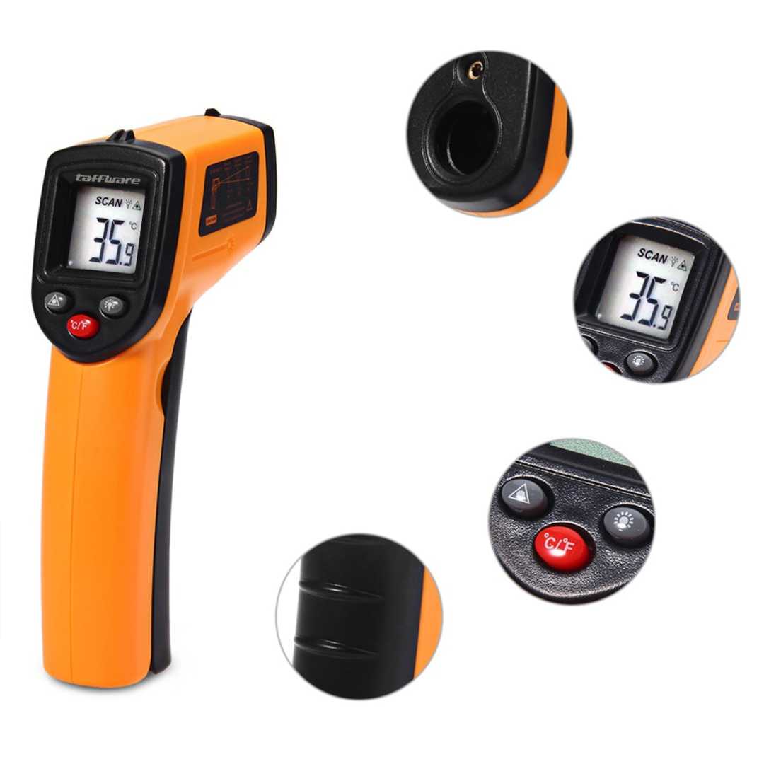 Taffware Thermogun Thermometer Industrial Laser Infrared NonContact - CX6000 - Gambar 4