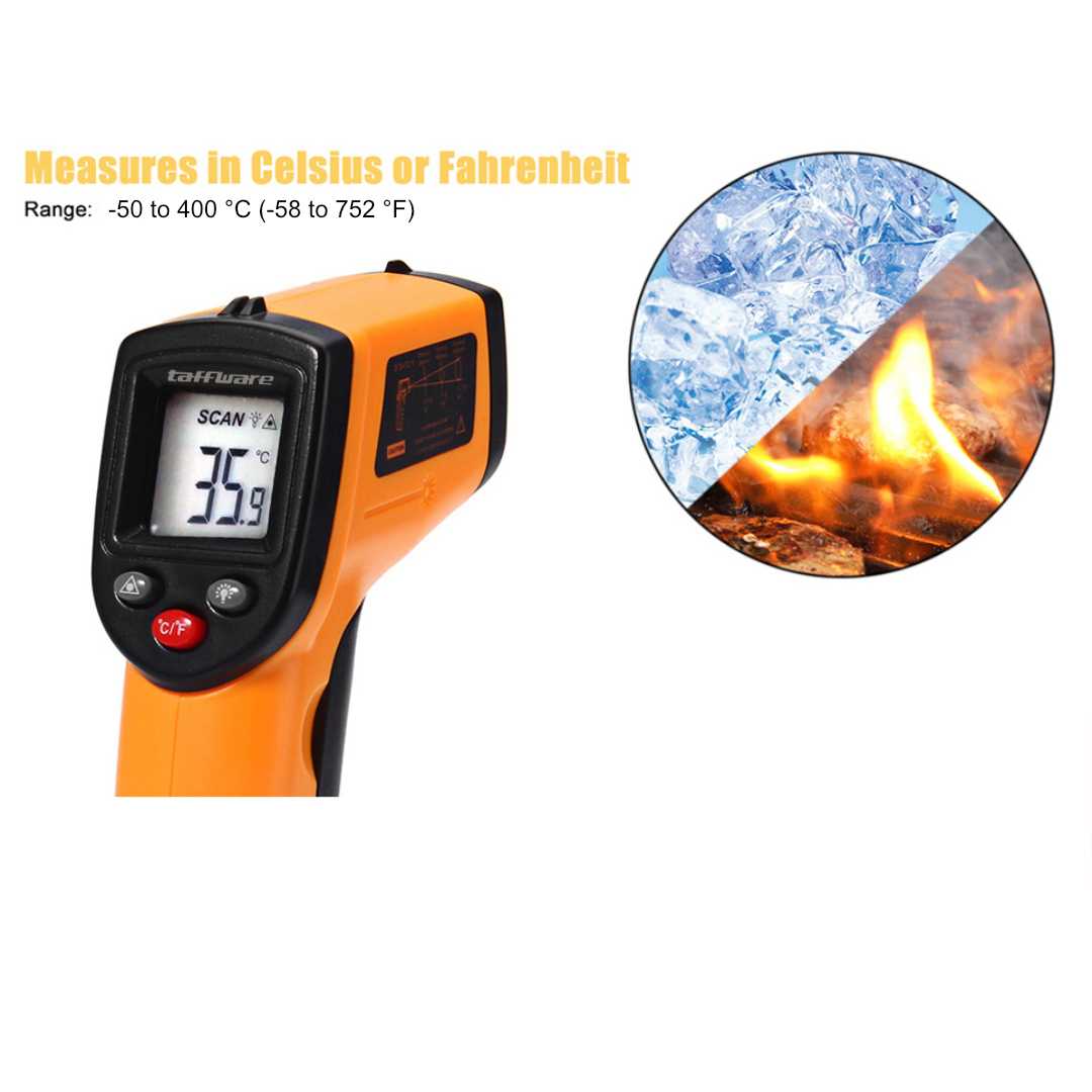 Taffware Thermogun Thermometer Industrial Laser Infrared NonContact - CX6000 - Gambar 2