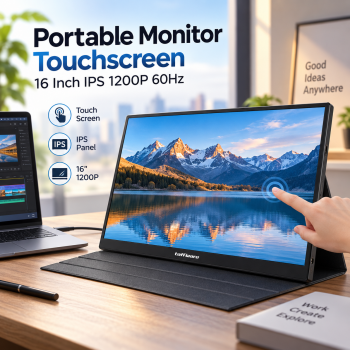 Taffware Portable Monitor Touchscreen 16 Inch IPS WUXGA 1200P 60Hz - SJD1660