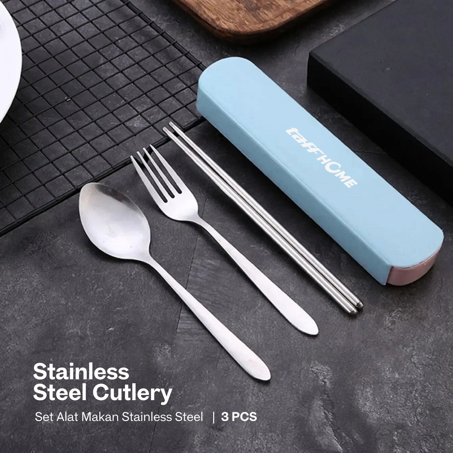 TaffHOME Set Perlengkapan Makan Sendok Garpu Stainless Cutlery Set - XS-B014