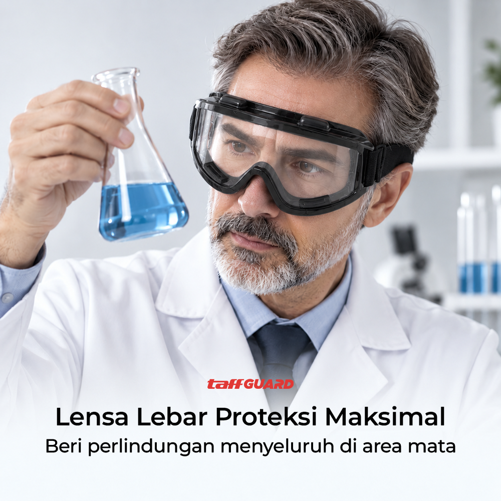 TaffGUARD Kacamata Safety Goggles Work Laboratory Eyewear - ASL-Y - Gambar 3