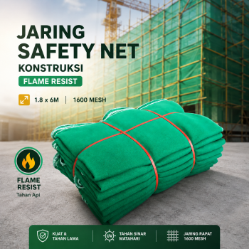 QIANGSEHNG Jaring Pengaman Konstruksi Safety Net Flame Resist 1.8x6M - TM-23