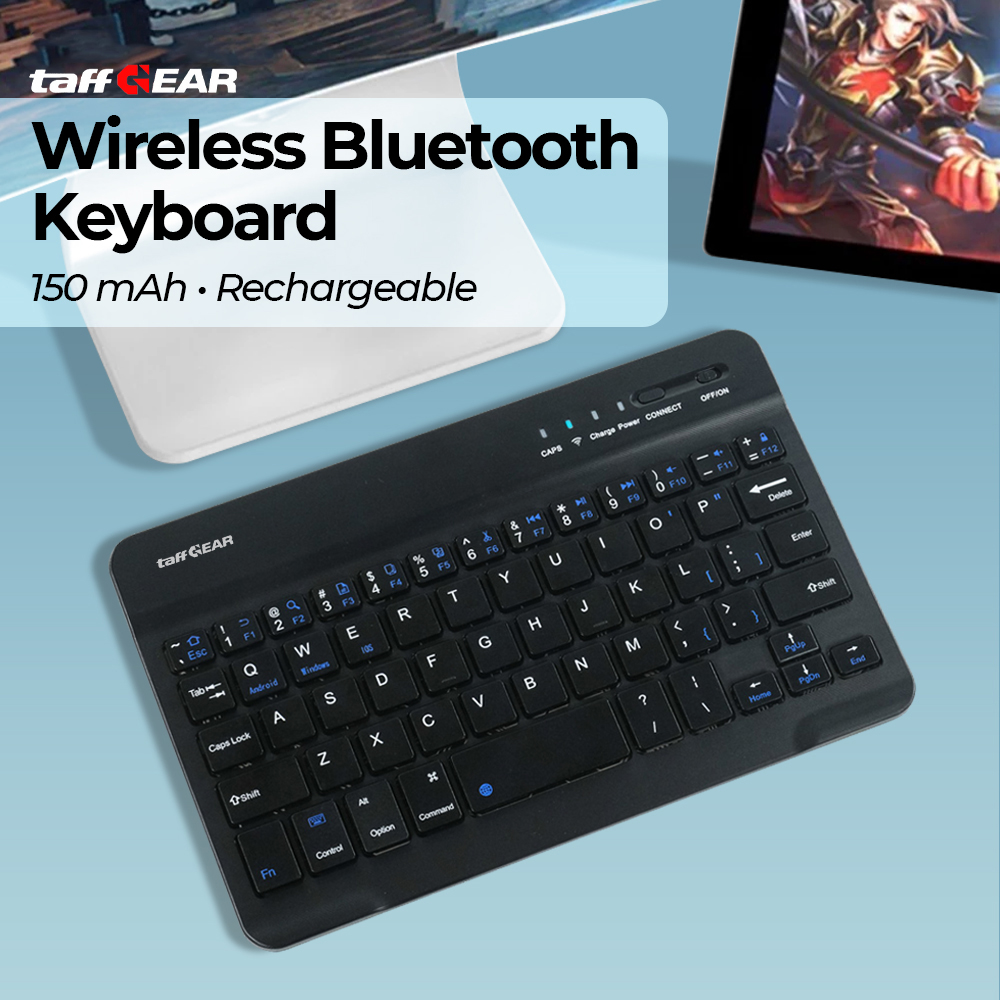 TaffGEAR Keyboard Wireless Mini Bluetooth IOS Android Rechargeable - KM78D