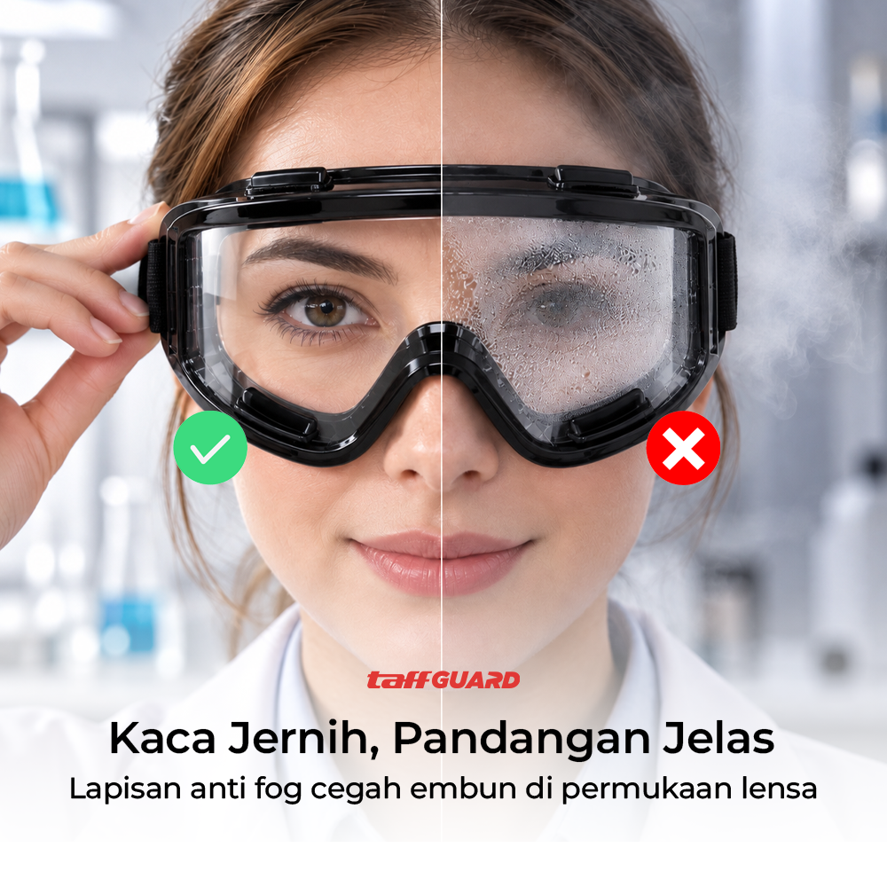 TaffGUARD Kacamata Safety Goggles Work Laboratory Eyewear - ASL-Y - Gambar 4