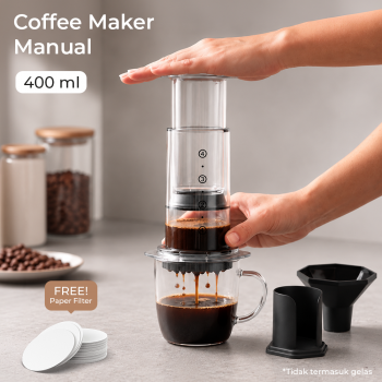 CAFEMASY Coffee Maker Manual Hand Press Espresso 400ml - C4-20