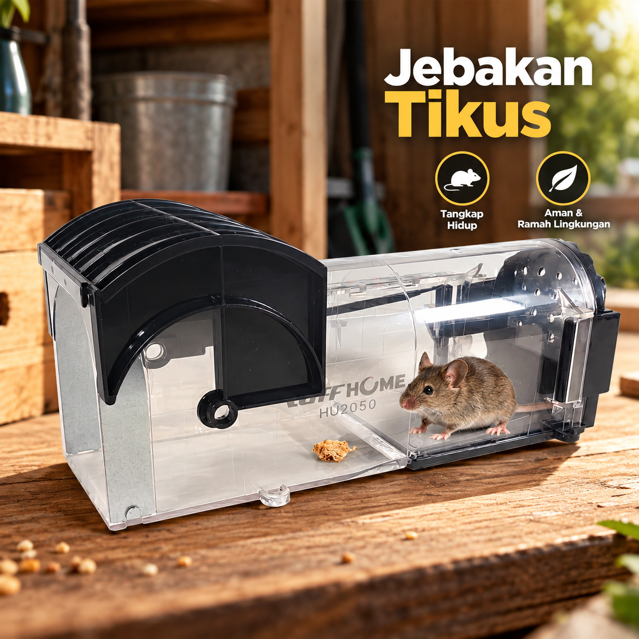 TaffHOME Jebakan Perangkap Tikus Mousetrap Cage - HU2050