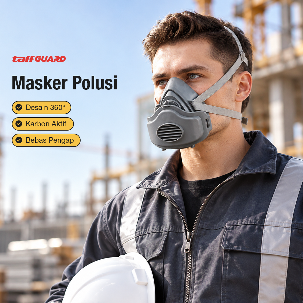 TaffGUARD Masker Polusi Anti Debu Dust Respirator Gas PM2.5 KN95 - 3600