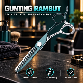 TEDX Gunting Rambut Stainless Steel 7CR13 6 Inch - T-6