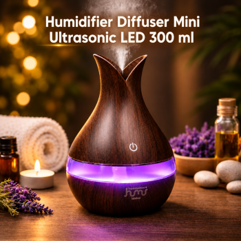 Taffware Humidifier Diffuser Mini Ultrasonic LED 300ml - YX-188