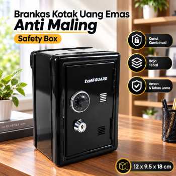 TaffGUARD Brankas Kotak Uang Emas Anti Maling Safety Box - EL2