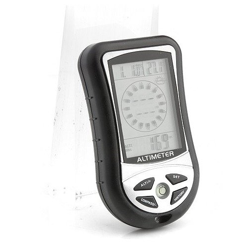 Mini 8 in1 LED Digital Multifunction Outdoor Compass - RV77