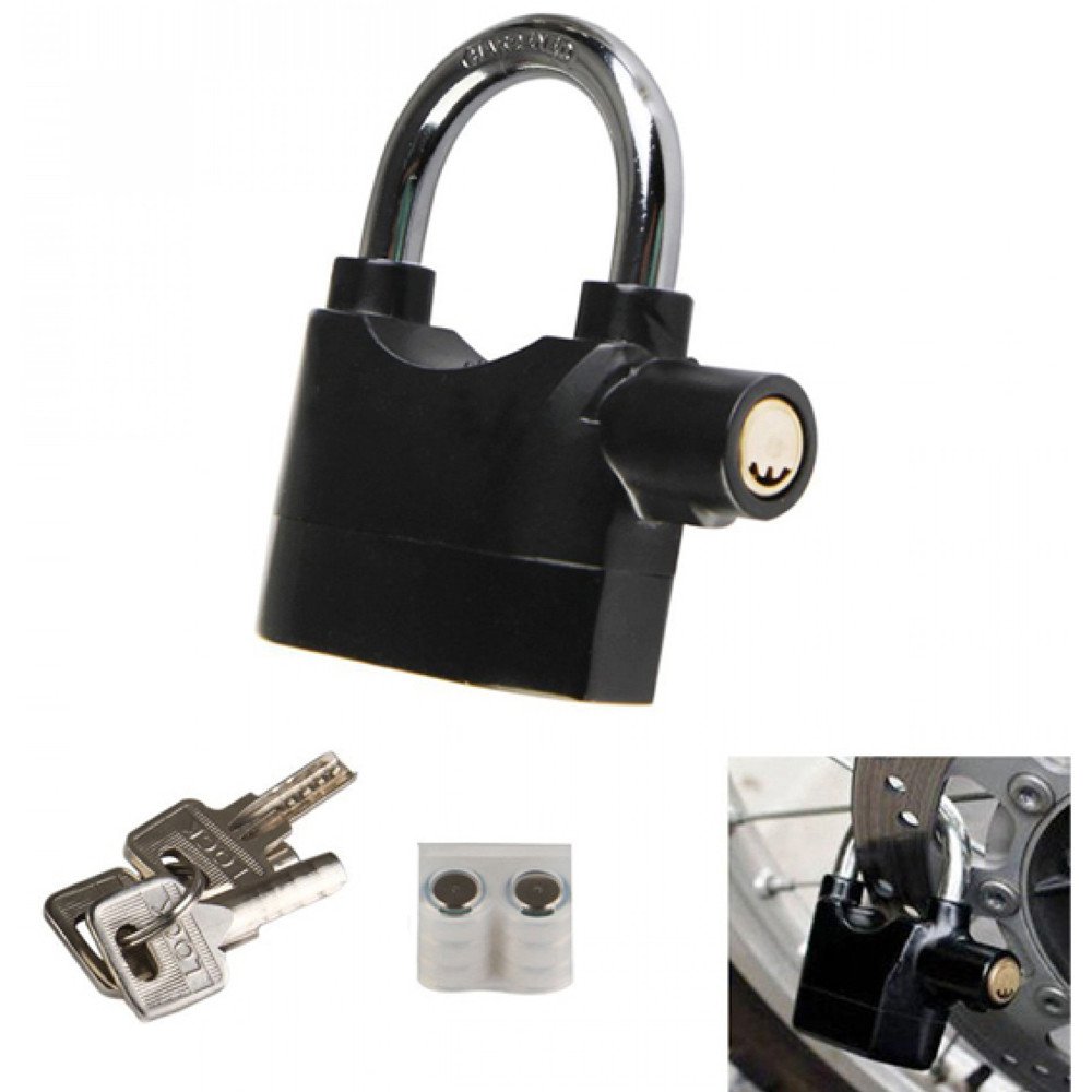 Kinbar Gembok Alarm Motor Suara Anti Maling Lock Sirene 10mm - APR14