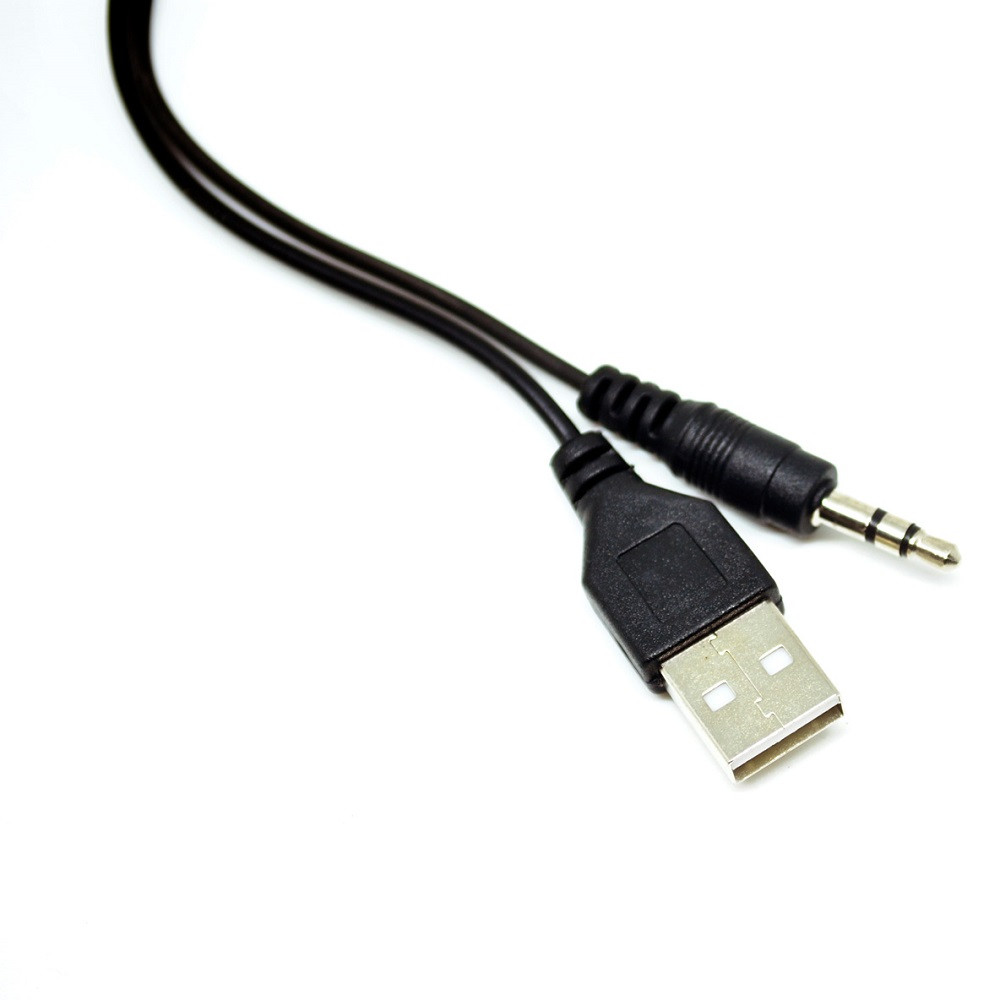 Kabel Splitter Audio Charging Micro USB ke AUX 3.5mm + USB Male - V835