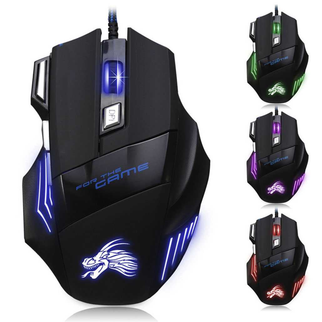 Jual YXLM 7 Keys LED Gaming Mouse 5500 DPI X1