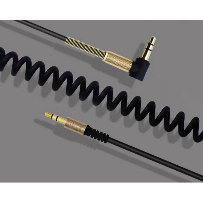 Kabel AUX Jack 3.5mm HiFi Spring Type L 1.5M - 161218