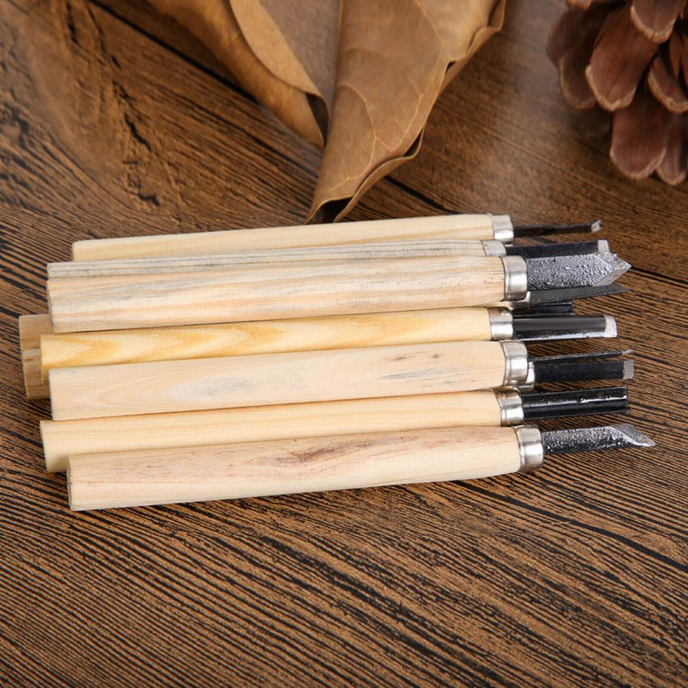 TOOKIE Set Pisau Ukir Pahat Kayu 12in1 Wood Carving Knife - KSJ-12