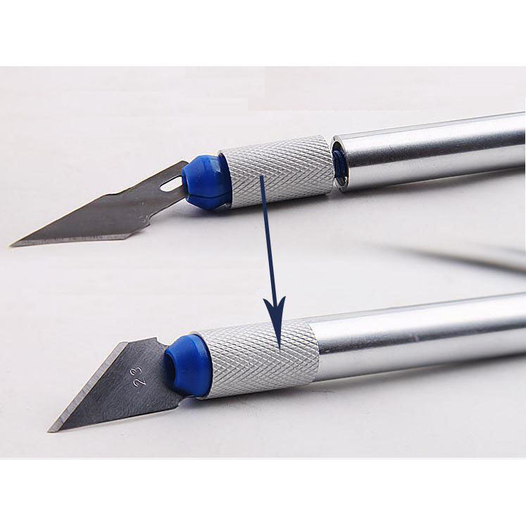 KNIFEZER Set Pisau Ukir Seni 13 in 1 Crafting Knife 3 Handle - A-003