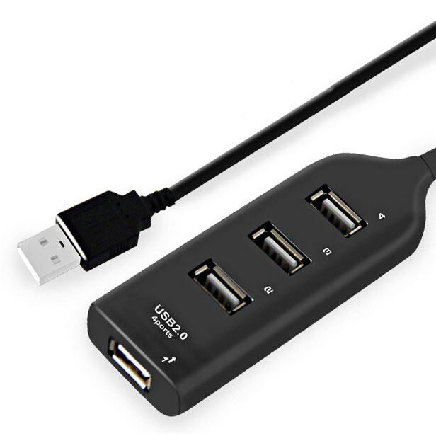 Portable USB Hub 2.0 4 Port 480Mbps - HB304