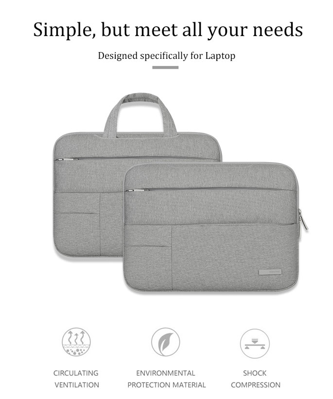 Jual KALIDI Canvas Artisan Sleeve Case Notebook Laptop CNC42 di